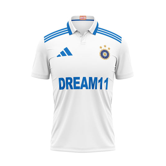 Customised India Test Cricket Team Jersey.