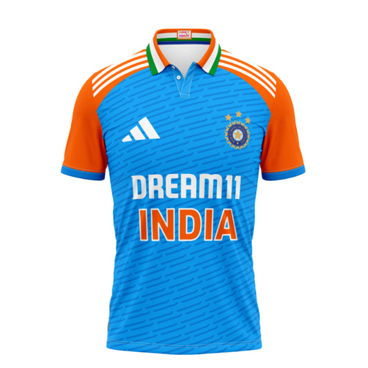 Customised India Cricket Jersey 2024.