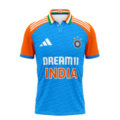 Customised India Cricket Name And Number Printed Jersey 2024.