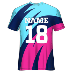 All Over Printed Customized Sublimation T-Shirt Unisex Sports Jersey Player Name & Number, Team Name And Logo. 1927290713