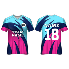 All Over Printed Customized Sublimation T-Shirt Unisex Sports Jersey Player Name & Number, Team Name And Logo. 1927290713