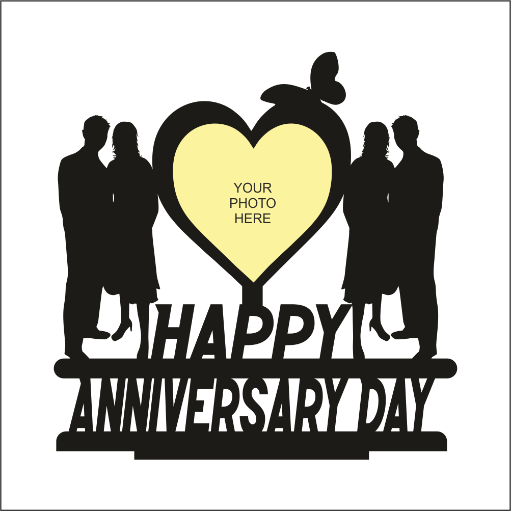 HAPPY ANNIVERSARY DAY SINGLE IMAGE STAND FRAME