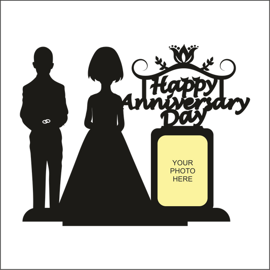 HAPPY ANNIVERSARY DAY SINGLE IMAGE STAND FRAME