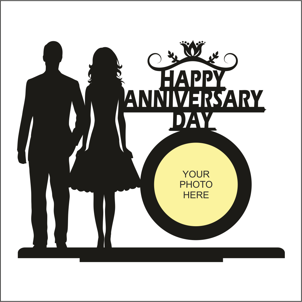 HAPPY ANNIVERSARY DAY SINGLE IMAGE STAND FRAME