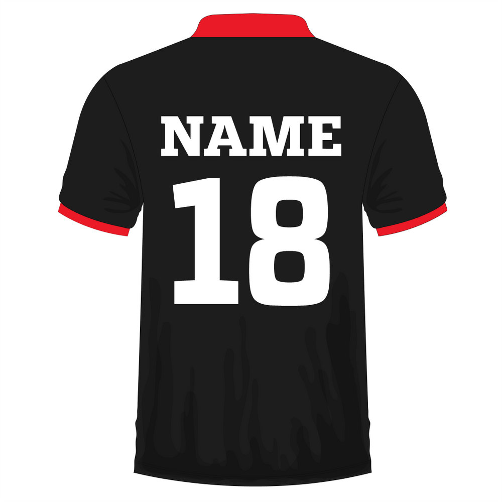 Mens V-Neck Cricket Jersey  Sports T shirt with Name and Number