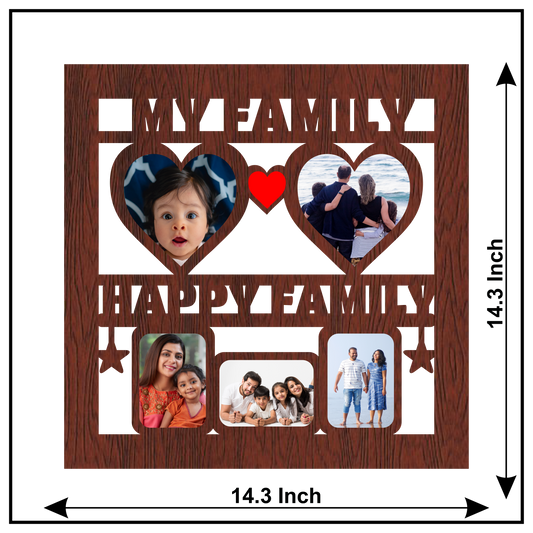 My Family Happy Family Wall Frame