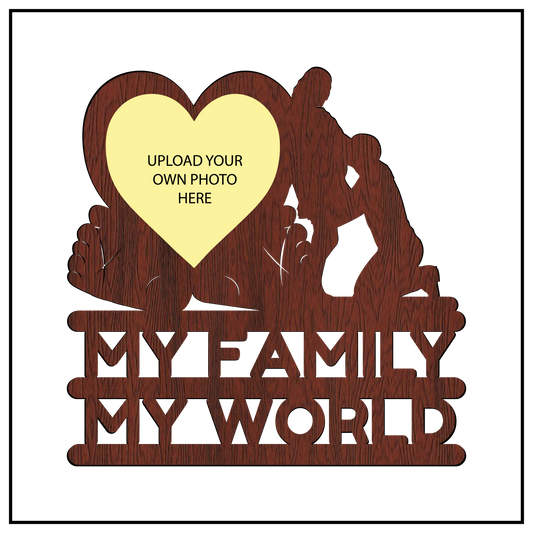 My Family My World Wall Frame