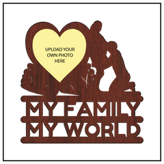 My Family My World Wall Frame