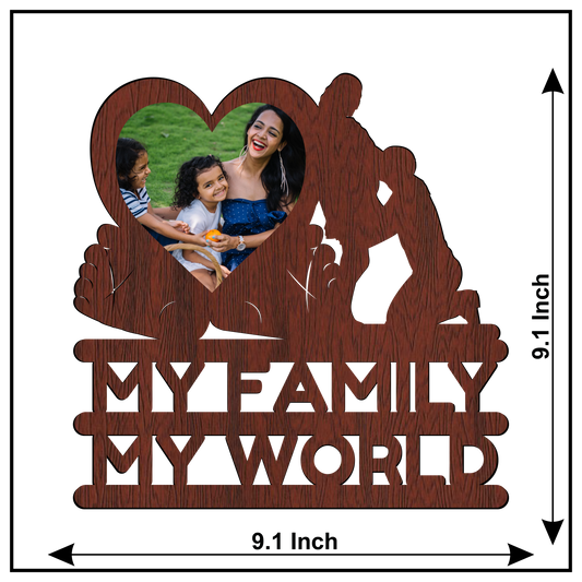 My Family My World Wall Frame