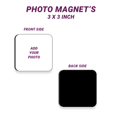 Square Shape Photo Magnet