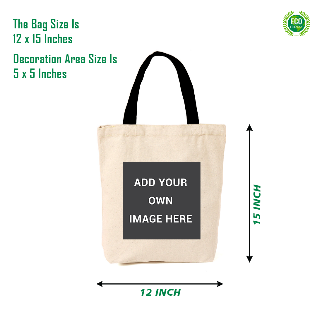 customised  Photo Printed Tote Bag Size : 12 x 15 Inches