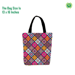 Printed Tote Bag Size 13 x 16 Inches