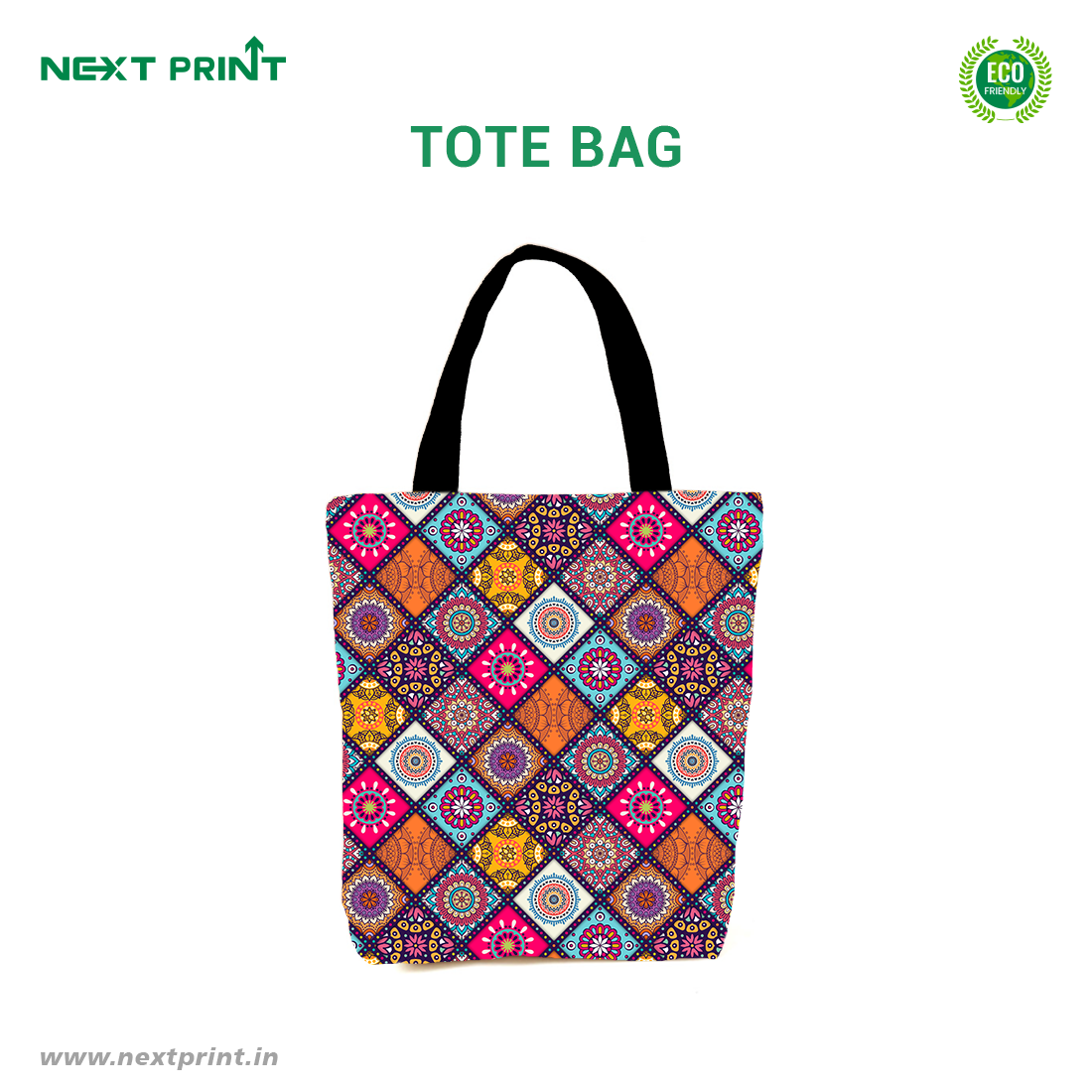 Printed Tote Bag Size 13 x 16 Inches